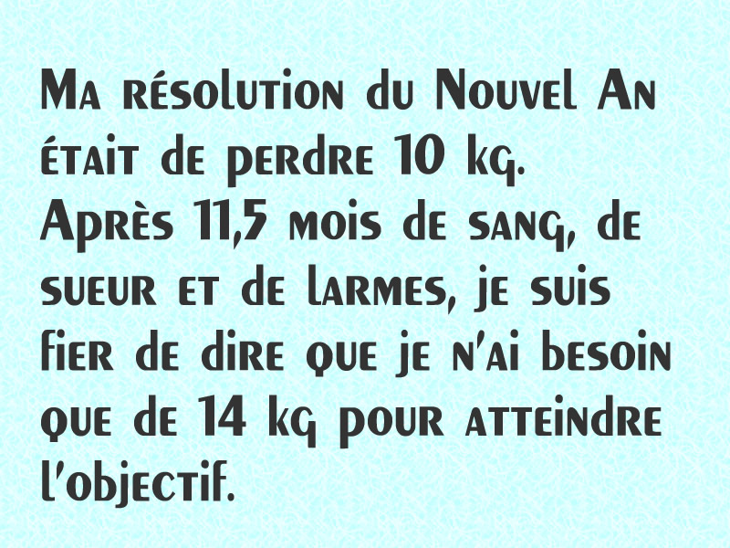 Image drôle: Bonnes résolutions 2026