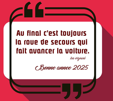 Au final c’est toujours la roue de secours qui fait avancer la voiture