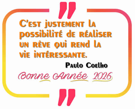 Image avec texte d'une citation de Paulo Coelho