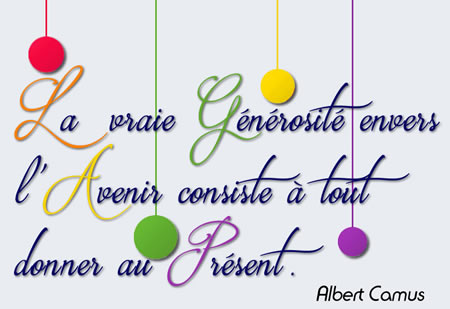 Citation célèbre d'Albert Camus pour la nouvelle année