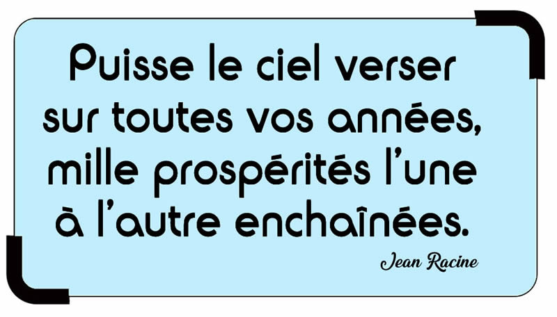 Citation Jean Racine pour la nouvelle année 2025