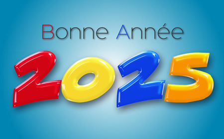 image bonne année 2025 arlequin