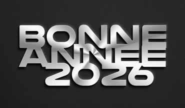 image bonne année 2026 metallic