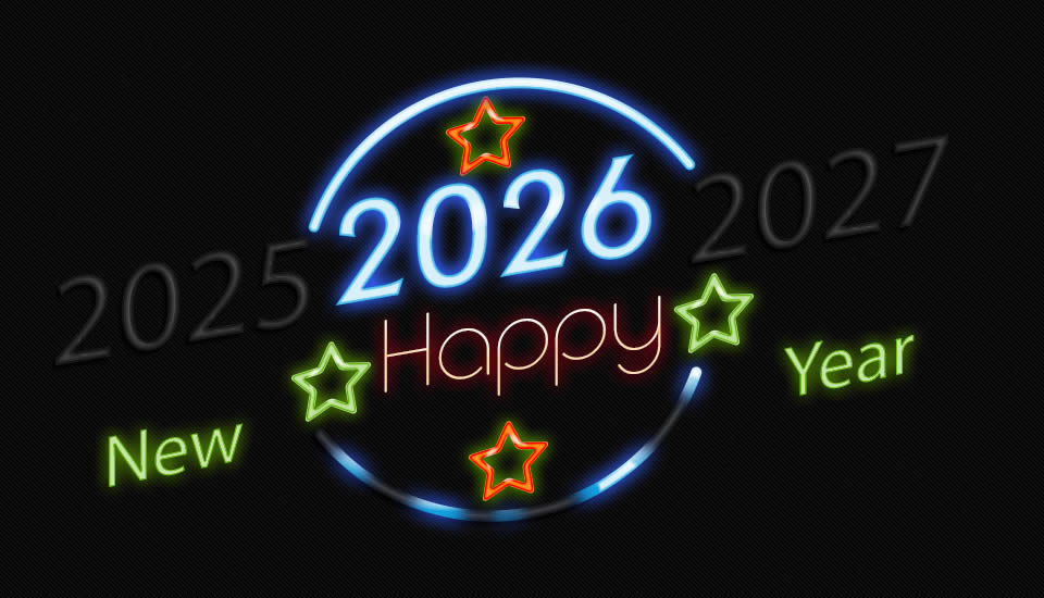 carte de voeux de Nouvel An 2027 belle, joyeuse et élégante