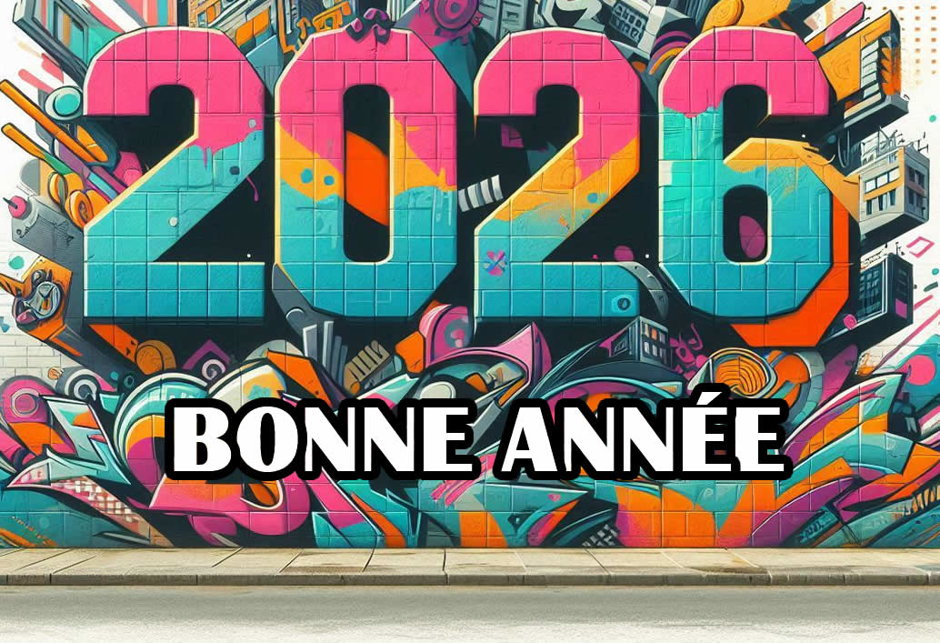 Image de graffiti pour les voeux de nouvel an