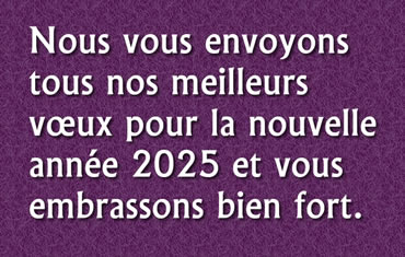 Embrassons bien fort en 2025