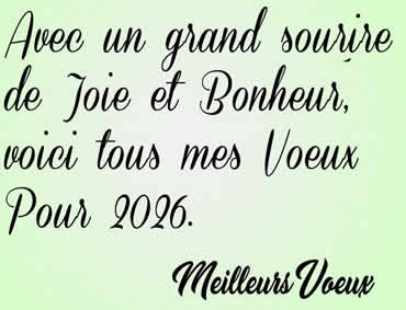 tous mes voeux pour 2027